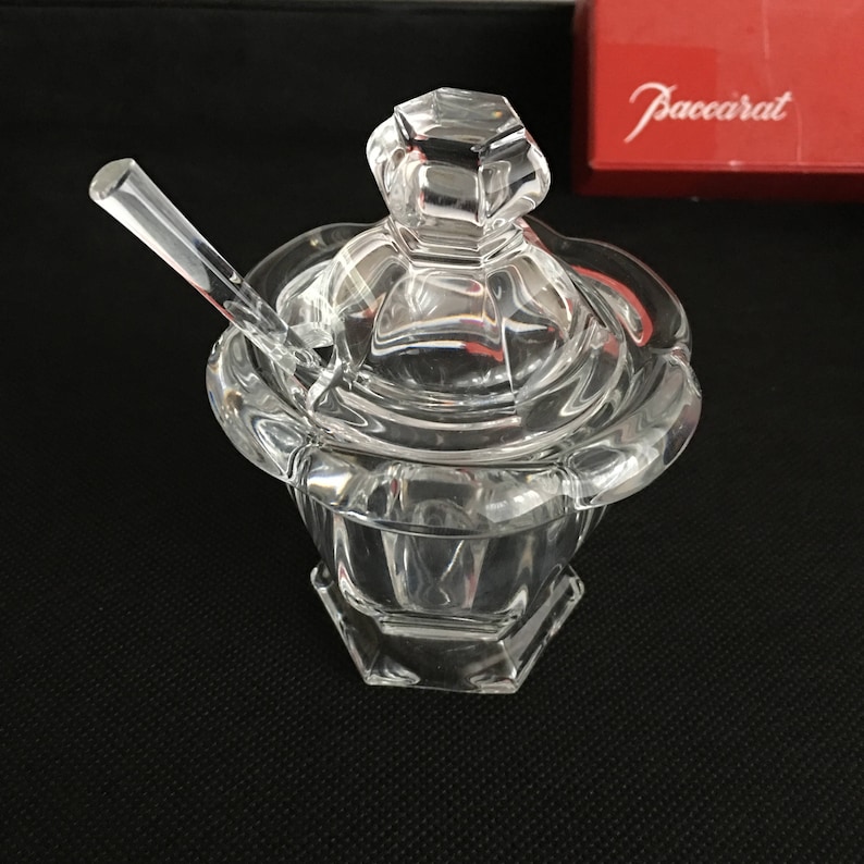 Vintage Baccarat Crystal Jar Missouri Pattern with Lid and Etsy