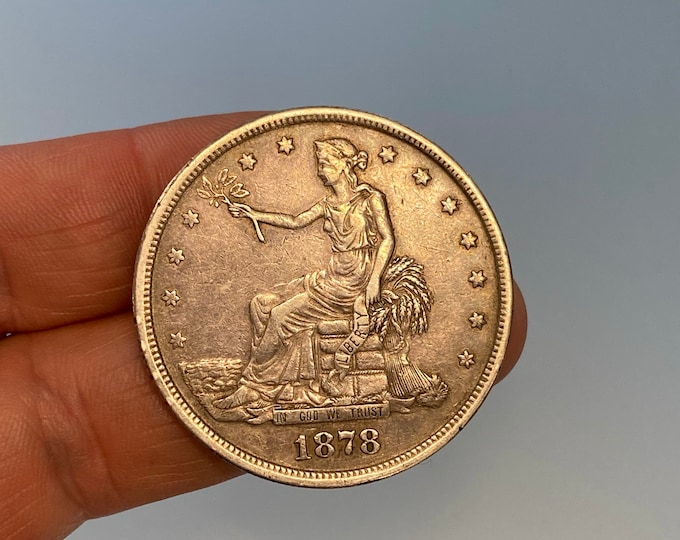 1878 S Trade Silver Dollar 420 Grains 900 Fine United States of America
