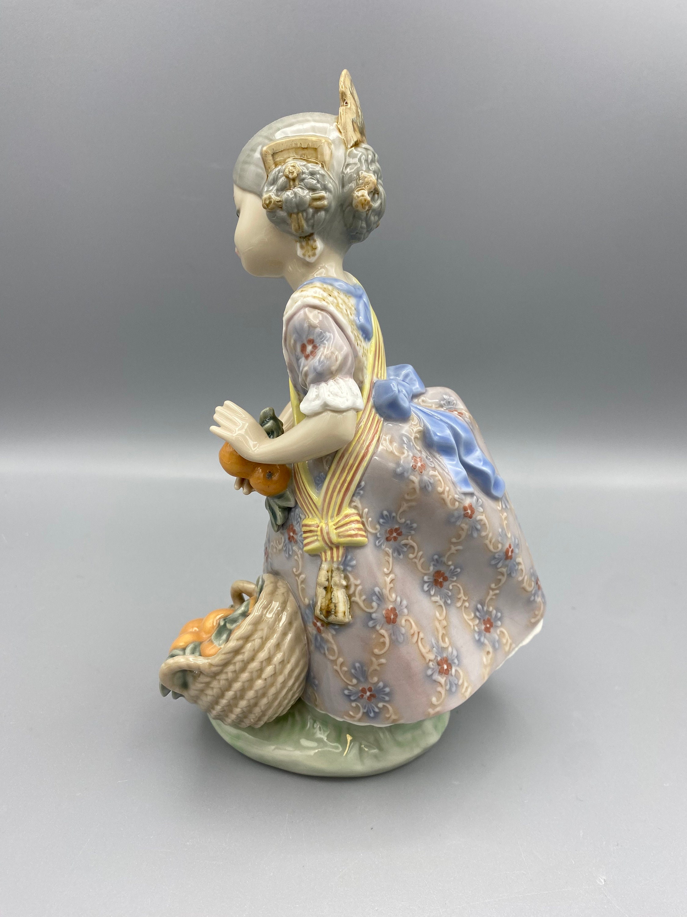 Lladro Valencia Girl With Basket of Oranges Figurine - Etsy