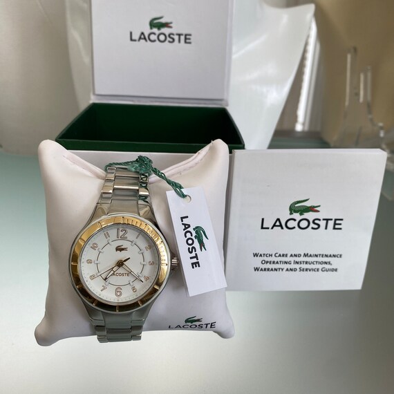Buy Lacoste Acapulco White Dial Stainless Steel Ladies Watch Analog 2000815 Swiss Made Quartz Movement Online in India Etsy