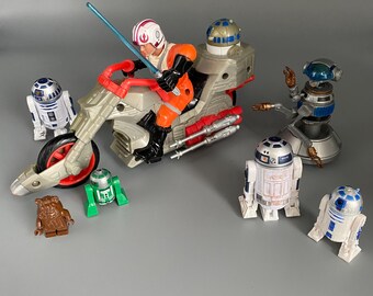 Star Wars Luke Skywalker Rebel Chopper Motorrad Sturmtruppen Actionfiguren Lot
