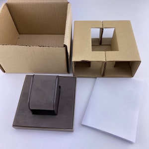 Kit de présentoir pour montres en métal gris feutre Cartier XS, présentoirs Cartier authentiques présentoirs pour revendeurs de montres Cartier