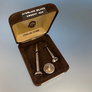 Accessorio per golfisti Ari D Norman Sterling Silver Golf Ball Marker Tee Peg Matita Boxed Set Regalo per la festa del papà Golf Ball Marker Tee Peg Matita