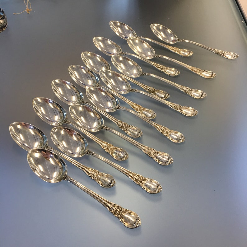 Lunt Sterling Silver Lunt American Victorian Pattern Teaspoon Etsy