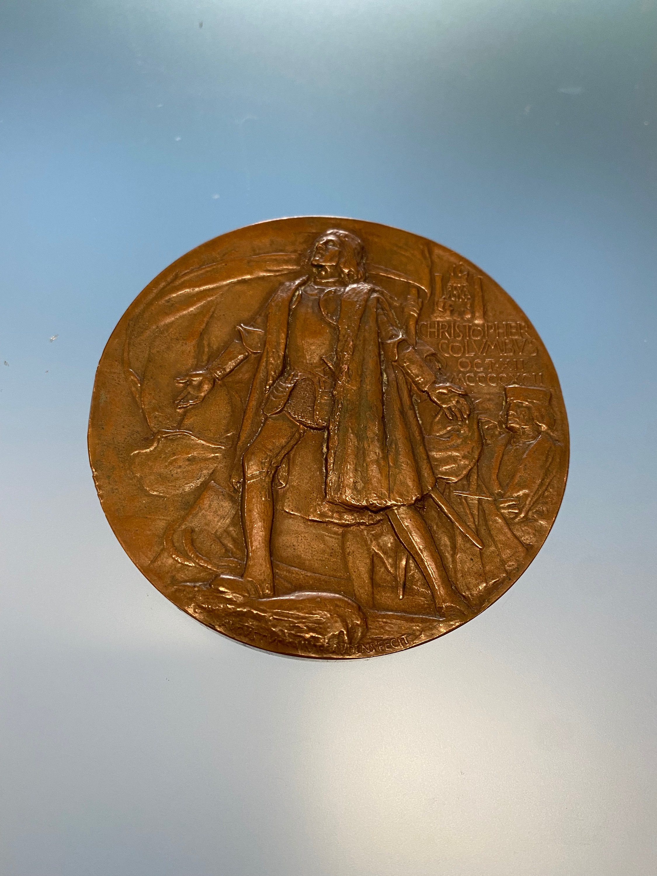 CHRISTOPHER COLUMBUS Rare Bronze Medal Cristoforo Colombo