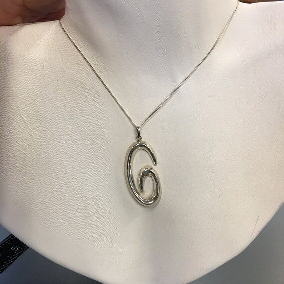 C Monogram, Script Initial Letter C Pendant with … - image 7