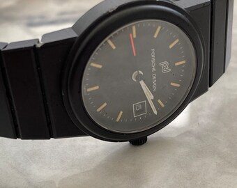 Pre-owned Porsche Design Ladies Quartz Watch With Leather