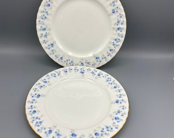 Royal Albert Memory Lane Pair of 2 Salad Plates Eight Inch Set of Two Salad Plates Memory Lane by ROYAL ALBERT