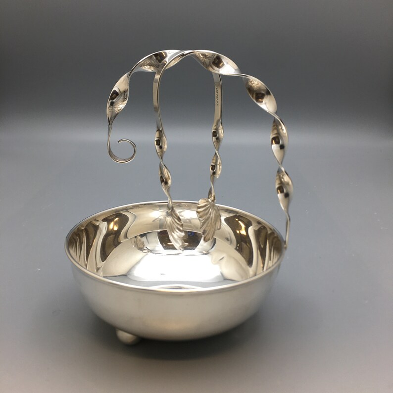Mexico Sterling Silver Sugar Bowl and Sugar Cube Tongs Retro Etsy Canada