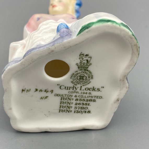 Rare Royal Doulton Curly Locks Figurine HN2049, Nursery