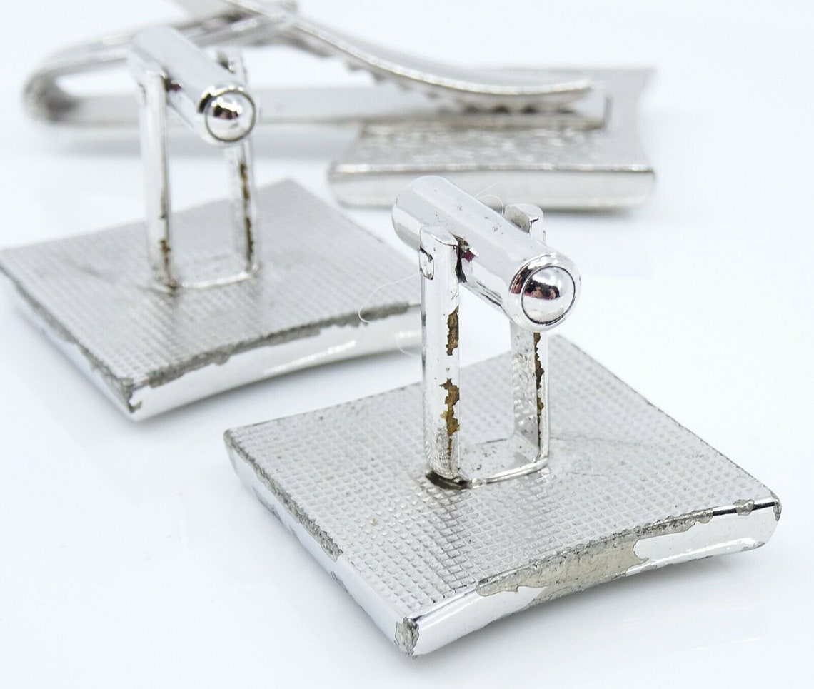 Hickok Vintage Cufflinks Set W Tie Clip Bar Asian Man Ethnic Etsy