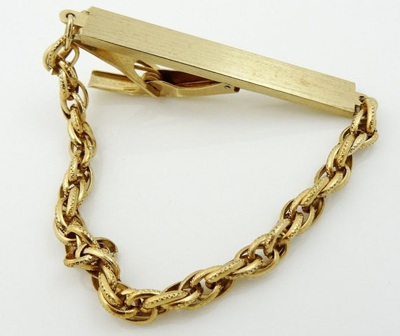 Chunky Tie Chain Vintage 1970s Extendable Adjusta… - image 1