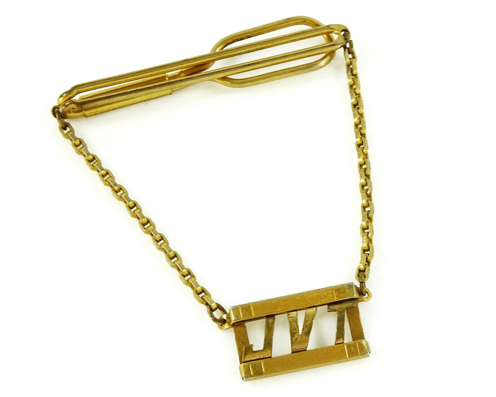 Swank Vintage 1930s Tie Chain Letters 
