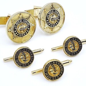  El Bekal  California Shriners Cufflinks Evening Set w Shirt 