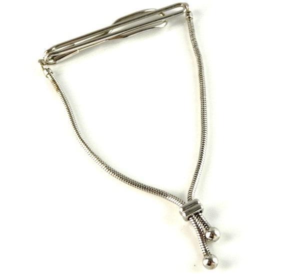 Swank Vintage Tie Chain Adjustable Lariat Style S… - image 3