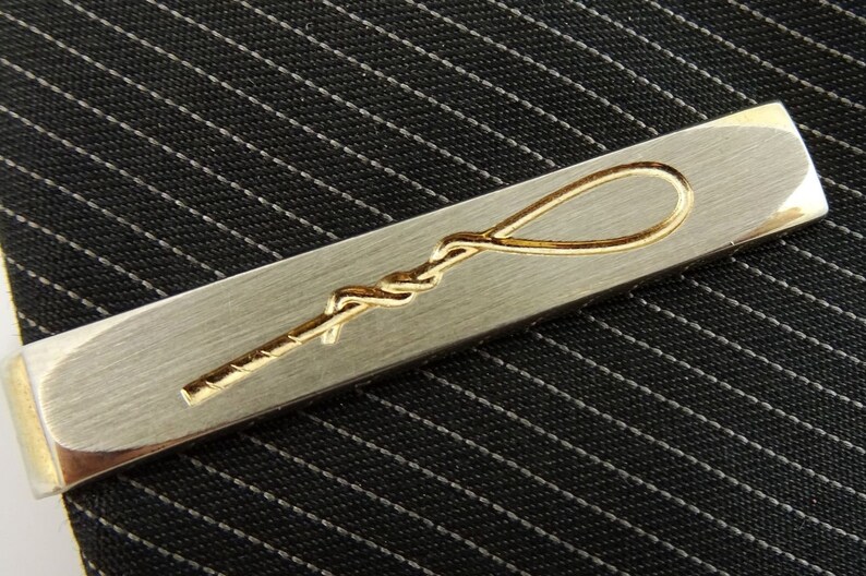 Vintage Swank Tie Clip Bar Riding Crop Design Equestrian