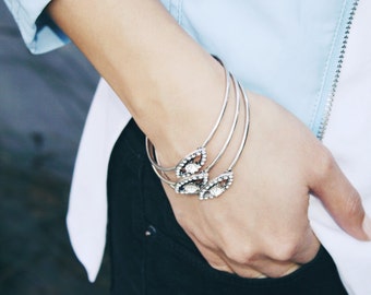 Evil Eye Cuff Bracelet- evil eye bracelet/ boho bracelet/ festival bracelet/ stacking bracelets/ stackable bracelet/ gifts for her/ birthday
