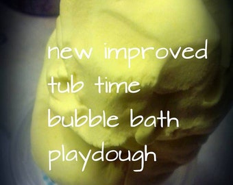 Atomic Balm tub time bubble-bath play-dough recipe the reusable playdough  that you play with in the tub lusciously FUN