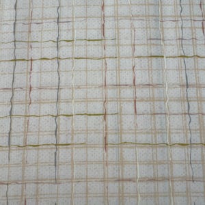 Tecidos para galeria de arte Elementos xadrez Tweed Baunilha BTY