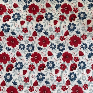 Riley Blake American Beauty White BTY by the yard