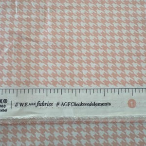 Art Gallery Fabrics Checkered Elements  Houndstooth Rose BTY
