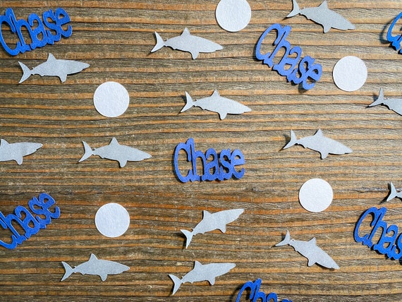 Personalized Shark Party Confetti