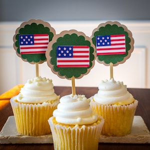 Army Military Party Cupcake Toppers image 1