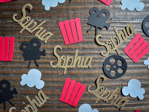 Personalized Movie Themed Party Confetti – 100 Pieces