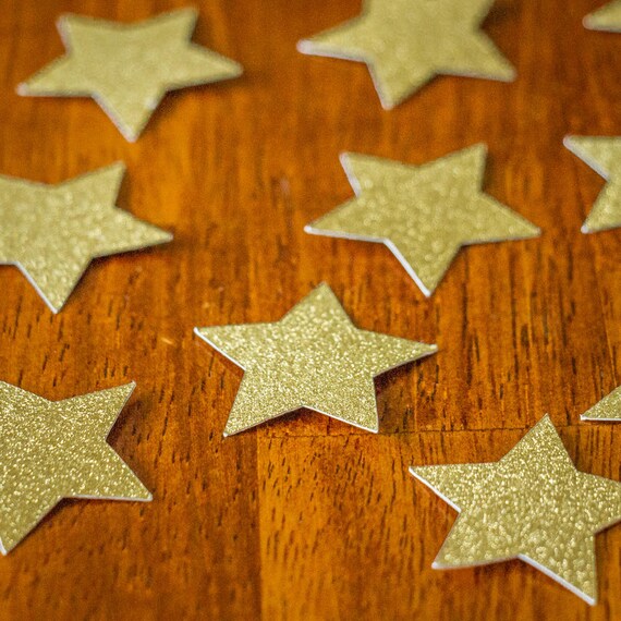 Glitter Gold Star Confetti