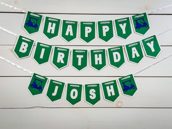 Golf Happy Birthday Banner – Golf Themed Party Decoration