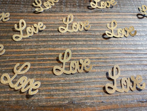 Gold Glitter Love Confetti