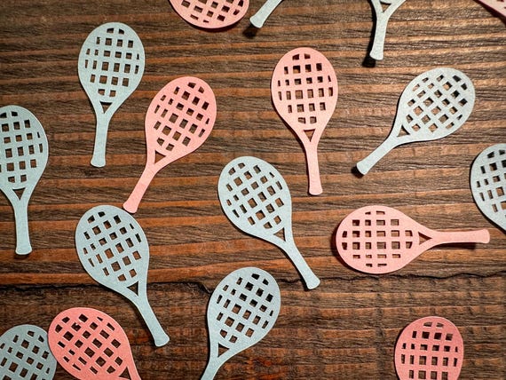 Tennis Gender Reveal Baby Shower Confetti