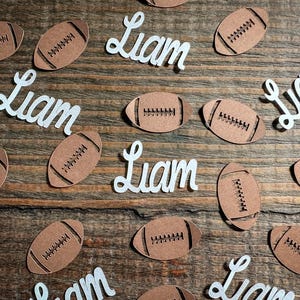 Confetes personalizados para festa de futebol