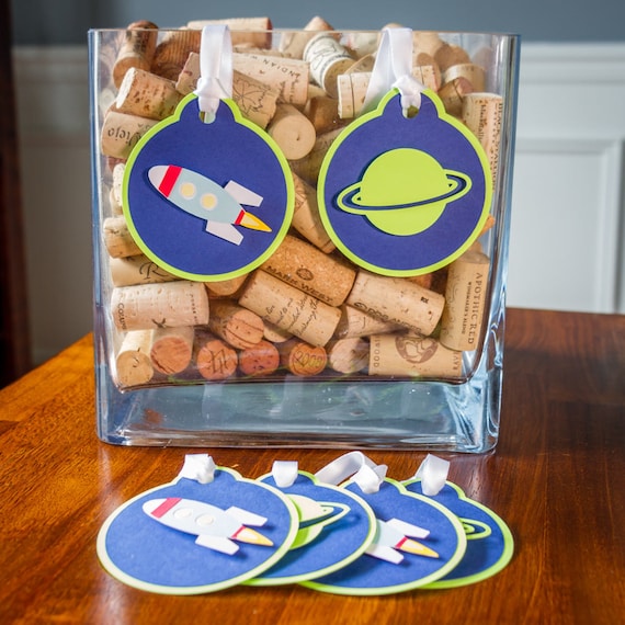 Space Birthday Favor Tags