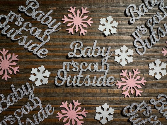 Baby It’s Cold Outside Party Confetti – 100-Piece Set for Baby Showers, Bridal Showers & Winter Parties