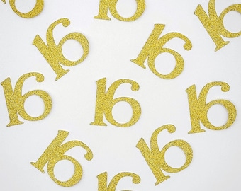 16th Birthday Confetti - Sweet 16 Confetti
