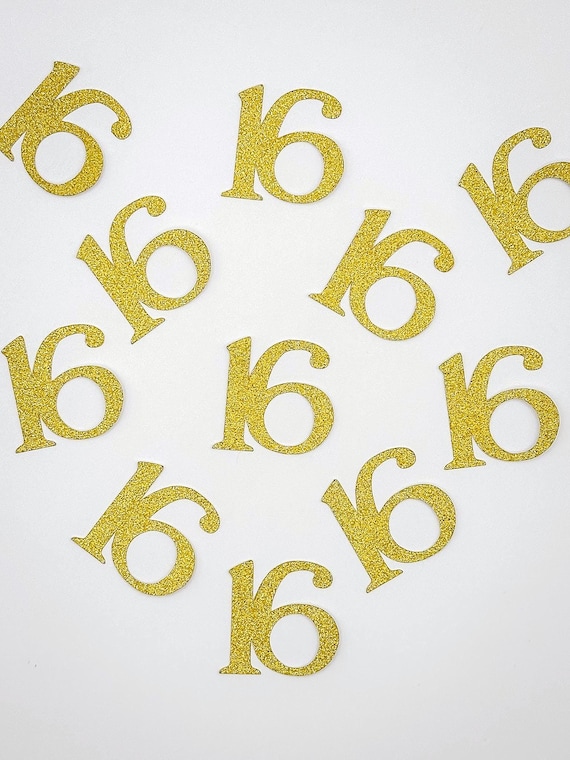 16th Birthday Confetti - Sweet 16 Confetti
