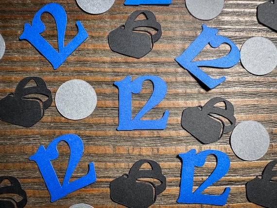 Personalized Age VR Gamer Party Confetti – Customizable Colors – 100 Pieces