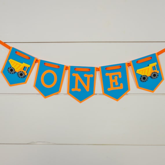 Construction High Chair Age Banner