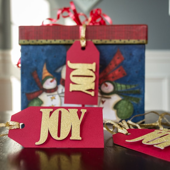 Joy Christmas Gift Tag