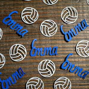 Personalisierte Beachvolleyball-Party Confetti