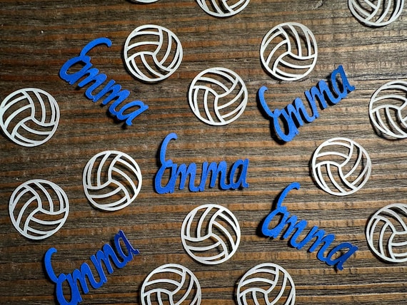 Personalized Volleyball Party Confetti