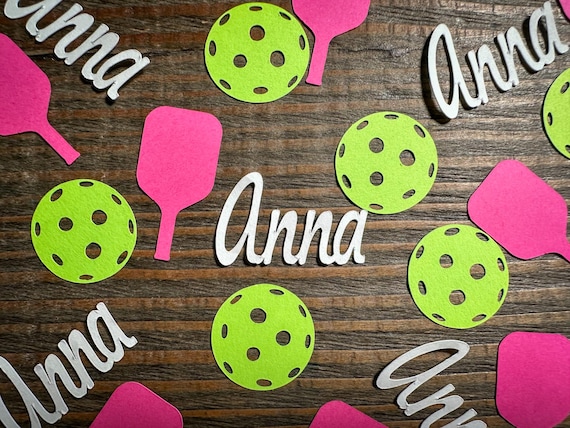 Personalized Pickleball Party Confetti