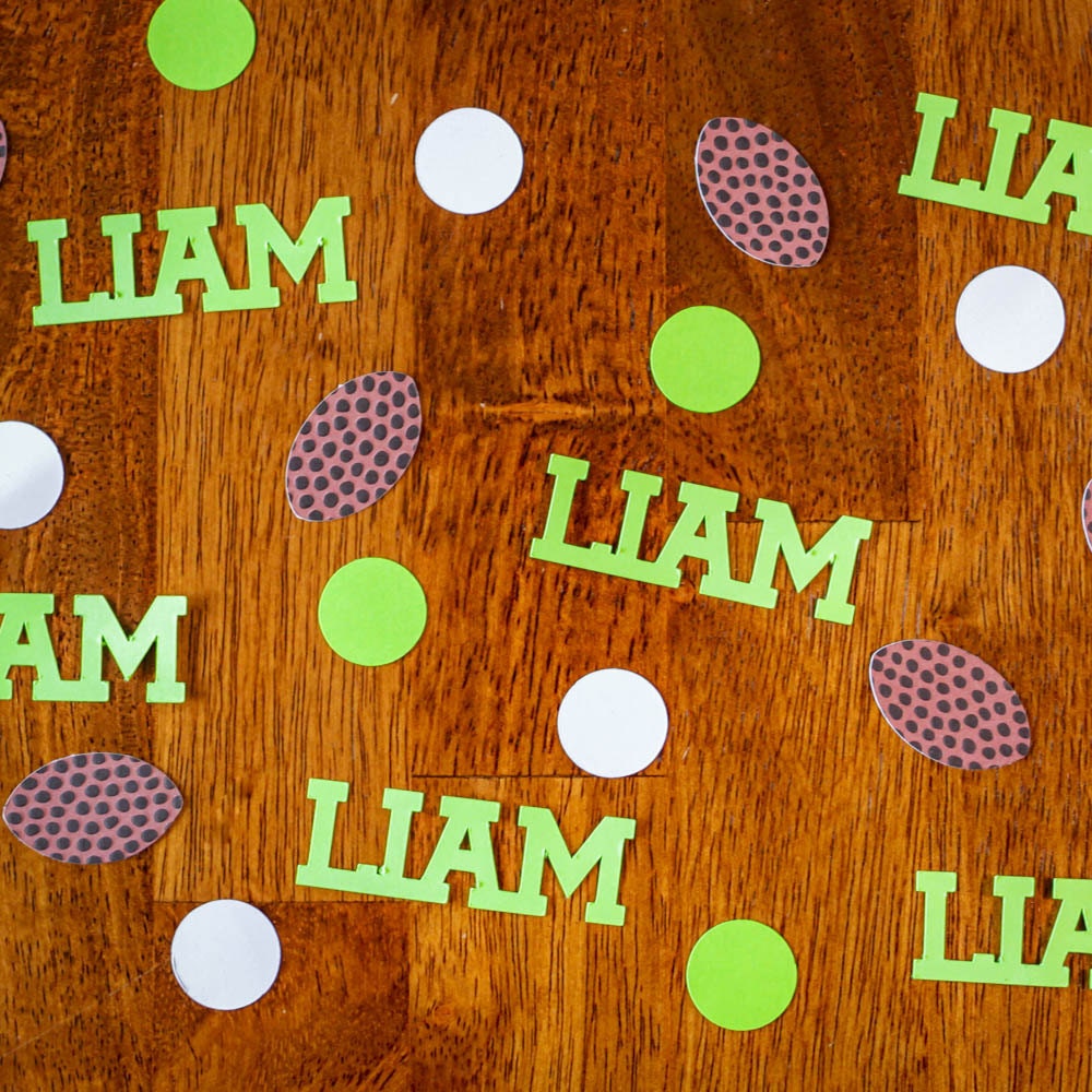 Personalized Football Party Confetti