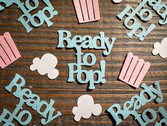 Ready to Pop Baby Shower Confetti – Gender Reveal Party Décor – 100-Piece Set