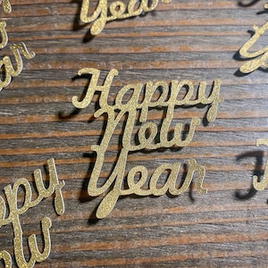 Coriandoli glitterati di buon anno