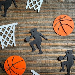 Confettis de basket-ball féminin