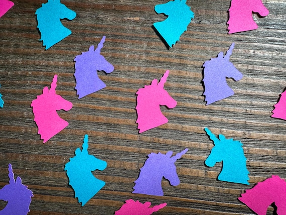 Bright Unicorn Party Confetti