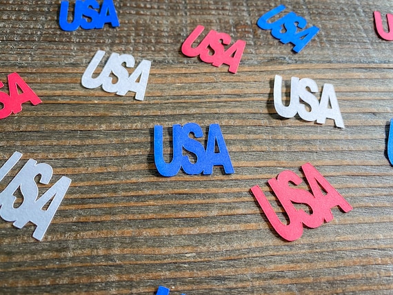Patriotic USA 4th of July and Military Confetti