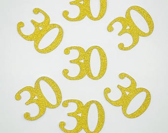 30th Birthday Confetti | 30th Anniversary Table Decor | Milestone Celebration | Custom Age & Colors